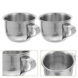 2 Pcs Stainless Steel Water Cup Child Travel Metal Cups for Drinking