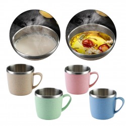 2 Pcs Stainless Steel Water Cup Child Travel Metal Cups for Drinking