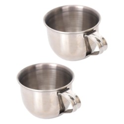 2 Pcs Stainless Steel Water Cup Child Travel Metal Cups for Drinking
