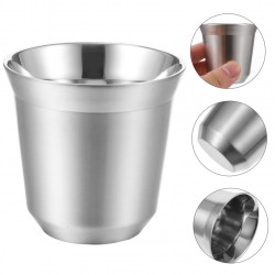1pc Insulated Double Layer Water Mug Stainless Steel Cup Camping Coffee Cup