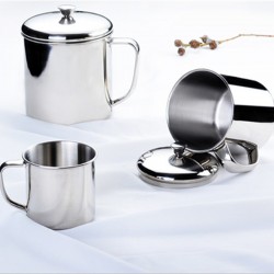Water Stainless steel Cup Milk Coffee Home Travel Tumbler With Handle 1pc