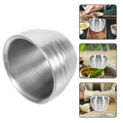 Wine Cup Reusable Water Cup Stainless Steel Tea Cup Small Cup Drinks Cup Party