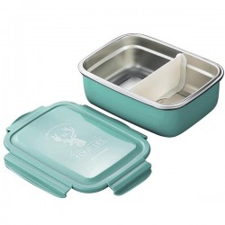 Bento Boxes Lunch Boxes Food-safe Material Stainless Steel PP Four Buttons