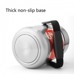 Food Grade Stainless Steel Food Jar Leak Proof with Thick Anti Slip Bottom Lunch Container for Adults Business Bento Box