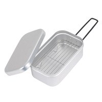 Outdoor Hiking Lunch Box Camping Bento Box Picnic Lightweight Foldable Handle