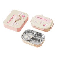Double Layer Insulated Lunch Box with Compartments Sealing Lid Cartoon Design Microwave Safe For Students Professional