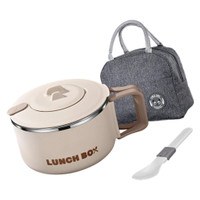 Spacious 1200ml Microwaveable Lunch Box Stainless Steel Leak Proof For Commuting
