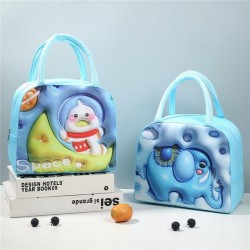 Cute Insulated Lunch Bag Snacks Box Practical Cloth Lunch Bag Convenient School Lunches Crarrying Pouches for Kids