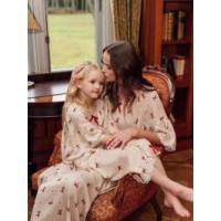 Girls' 2-Piece Cotton Pajama Set Long Sleeve & Pants Soft Homewear for Kids