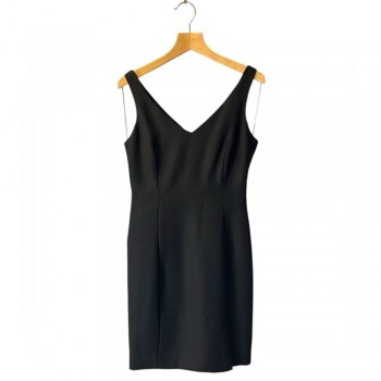 Little Black V-Neck Party Dress