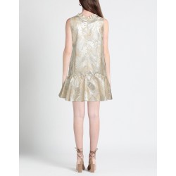 RRP 307 Jacquard Mini Dress Beige Hawaiian Made in Italy