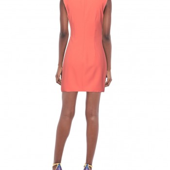 RRP 328 Mini Dress IT38 US2 UK6 XS Lined Pleated Made in Italy