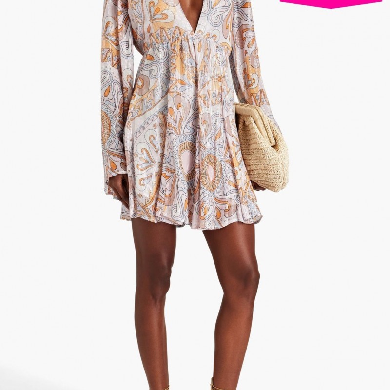 RRP 211 Mini Flare Dress Lightweight V-Neck