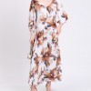 RRP 349 Crepe Maxi Dress IT44 US8 UK12 L Floral Floral Made in Italy
