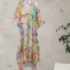 NWTZARA PRINTED MULTICOLORE DRESS LIMITED EDITION WITH LONG SLEEVES