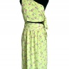 148 Darlin One Shoulder Maxi Dress In Lemon Ditsy