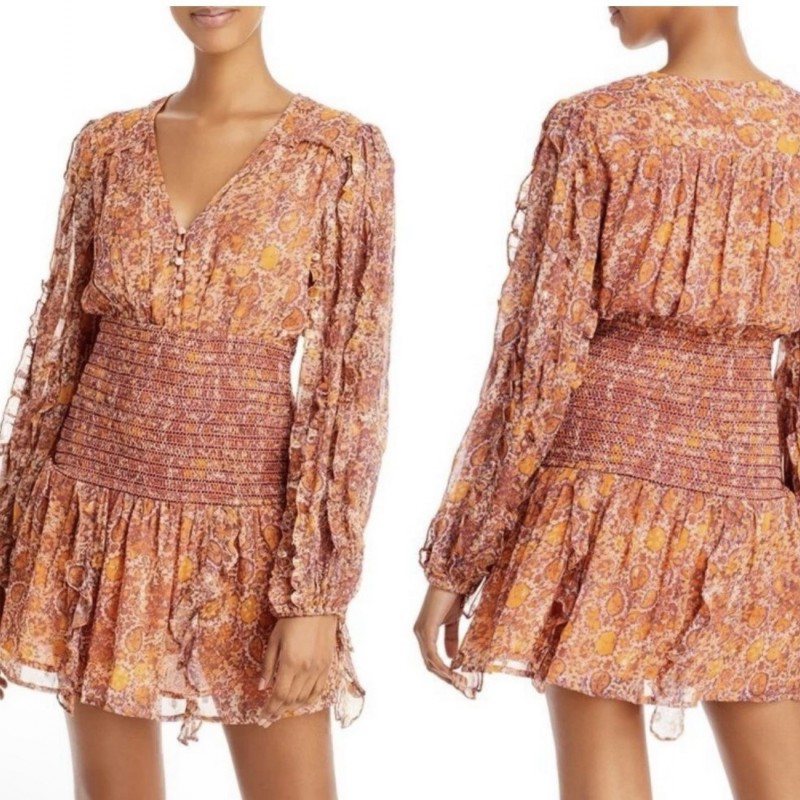 Lar Mini Dress Color Bronze