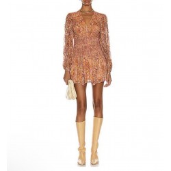 Lar Mini Dress Color Bronze