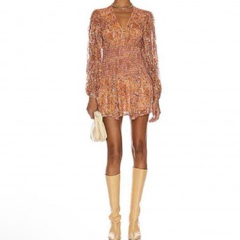 Lar Mini Dress Color Bronze