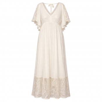 Boho Lace Maxi Dress Womens Sz 3XL Cottagecore Romantic Prairie Festival