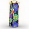 Black Purple Green Yellow Mandala Beaded Shift Dress Women s