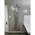 Silver Sequin Gown FLAW C139 Dress