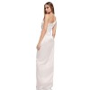 Virtue Gown Nude S One Shoulder Maxi Dress Formal Wedding Guest STUNNING