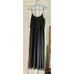 Long Black Sleeveless Formal Dress