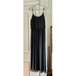 Long Black Sleeveless Formal Dress