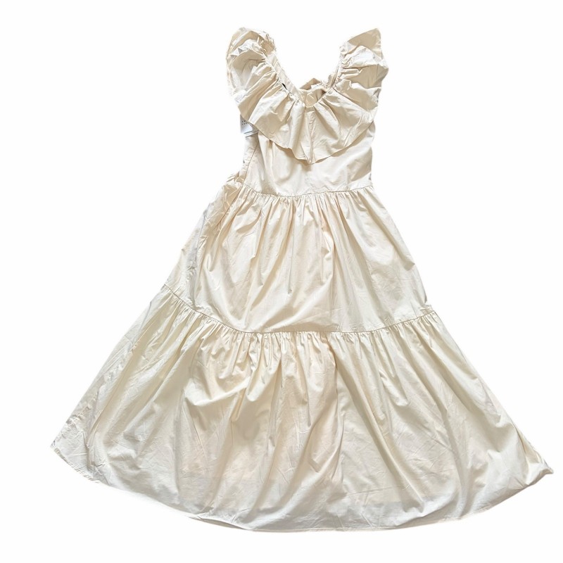 Lot 2 Dress Cottage Spring Neutral Earth Tones Flowy Beige S