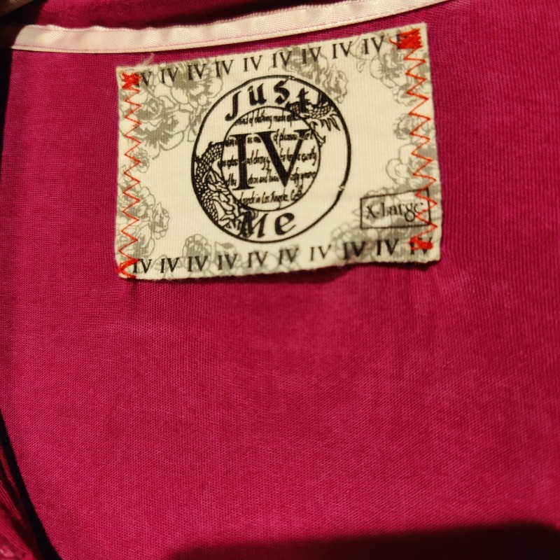 Women's Sz XL Purple Shirt Dress Jeweled Acid Wash Fitted