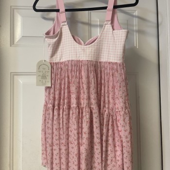 Women's Sweetheart Babydoll Dress-Gingham