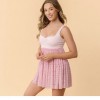 Women's Sweetheart Babydoll Dress-Gingham