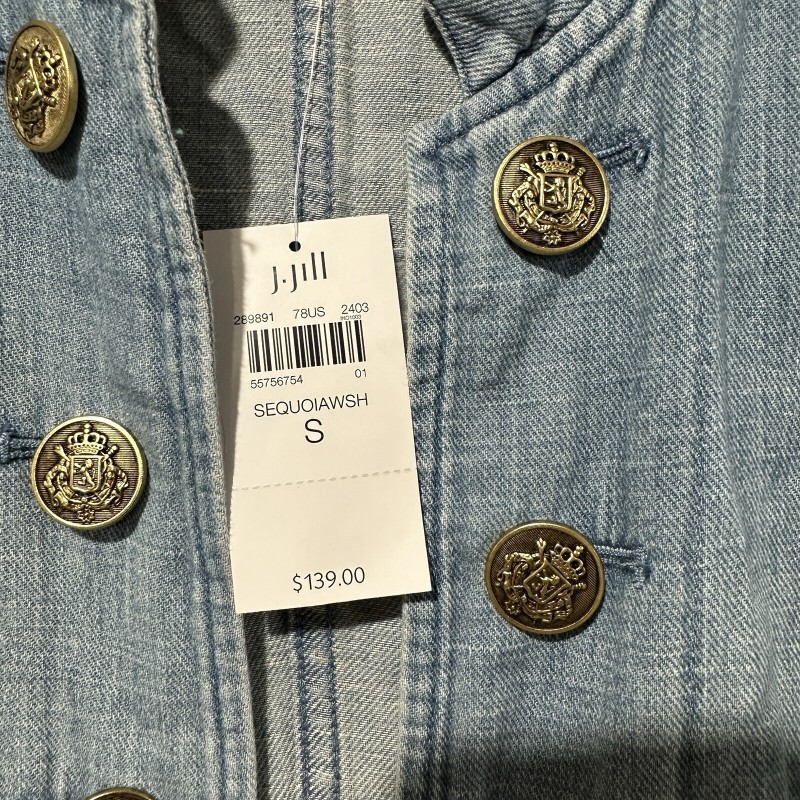 J. jill Denim Military Duster In Sequoia Wash Dress