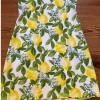 Shift Dress Womens Yellow Excellent Lemon Floral Print