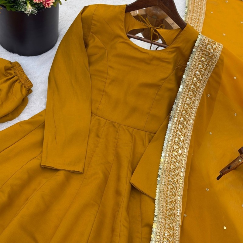 Anarkali Gown Pakistani Salwar Kameez Ready-Made Dress Party Wedding Bollywood