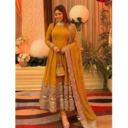 Anarkali Gown Pakistani Salwar Kameez Ready-Made Dress Party Wedding Bollywood