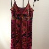 Velvet Burnout Slip Dress hale bob dress large Floral Spaghetti Strap Pink